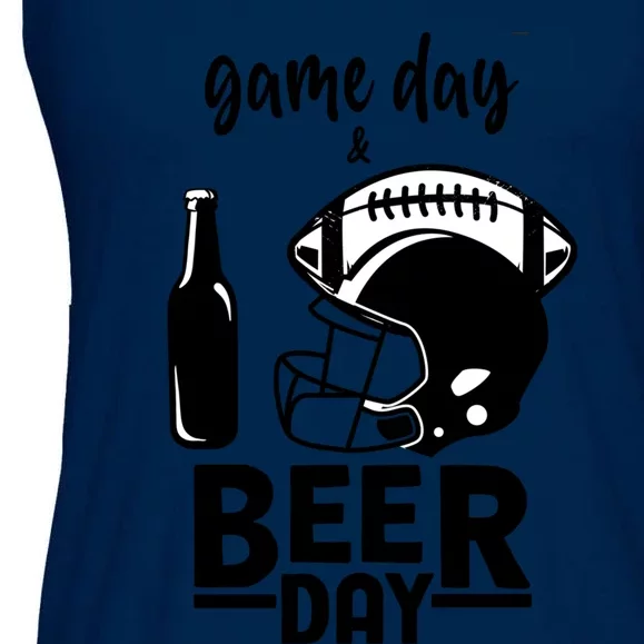 Beer Day And Football Gift Ladies Essential Flowy Tank