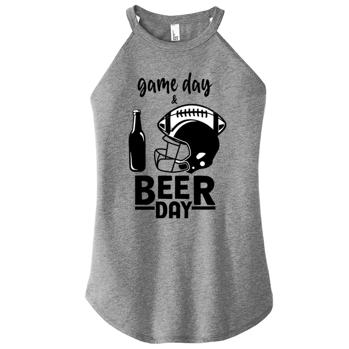 Beer Day And Football Gift Women’s Perfect Tri Rocker Tank