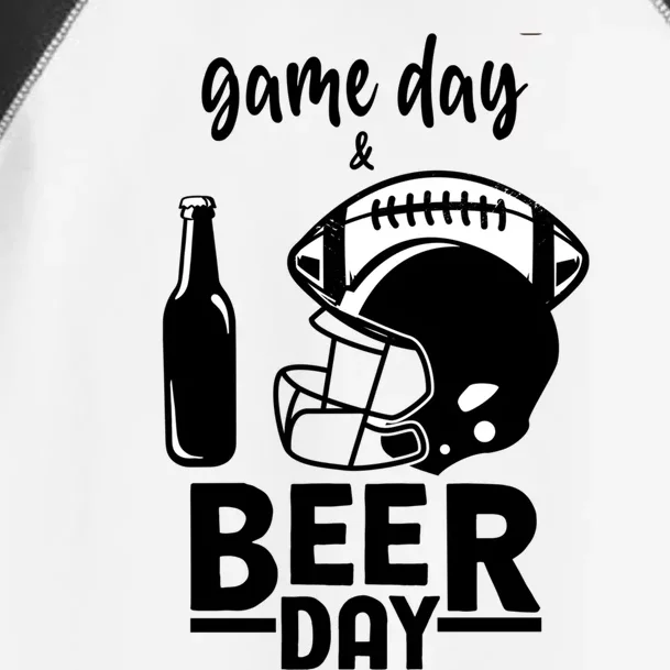 Beer Day And Football Gift Toddler Fine Jersey T-Shirt