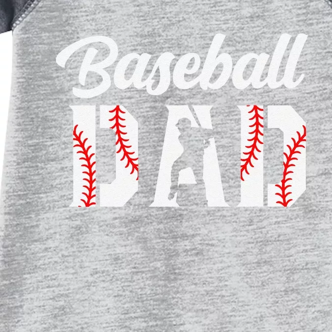 Baseball Dad Apparel Dad Baseball Infant Baby Jersey Bodysuit