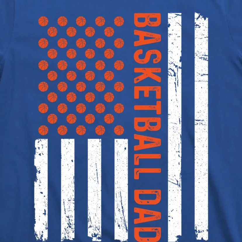 Basketball Dad American Flag Basketball Family Gift Great Gift T-Shirt