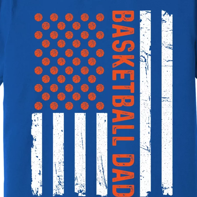 Basketball Dad American Flag Basketball Family Gift Great Gift Premium T-Shirt