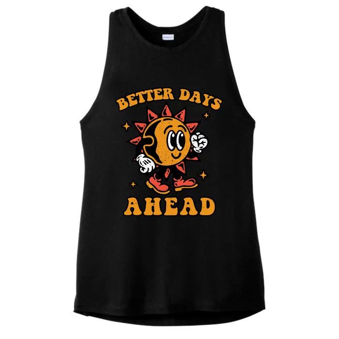 Better Days Ahead Ladies Tri-Blend Wicking Tank