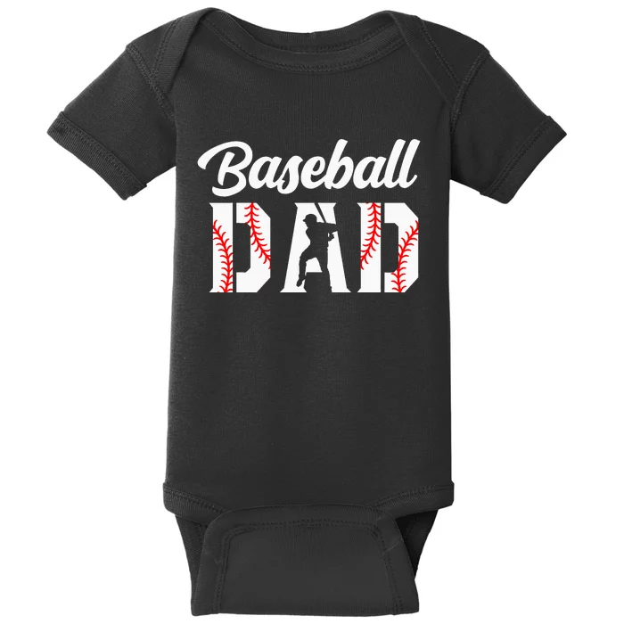 Baseball Dad Apparel Dad Baseball gift father's day Baby Bodysuit