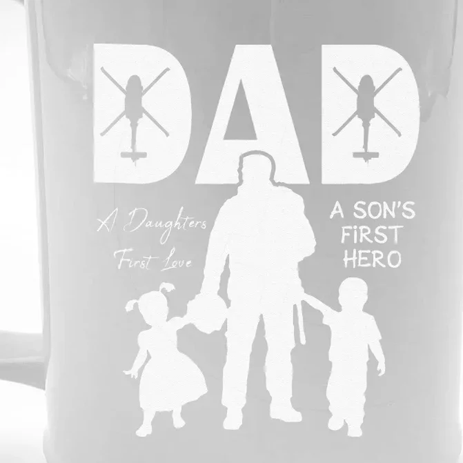 Blackhawk Dad A Daughter's First Love A Son's Hero Front & Back Beer Stein