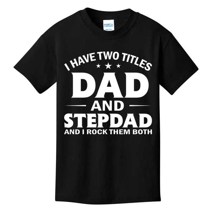 Best Dad And Stepdad Cute Father Kids T-Shirt