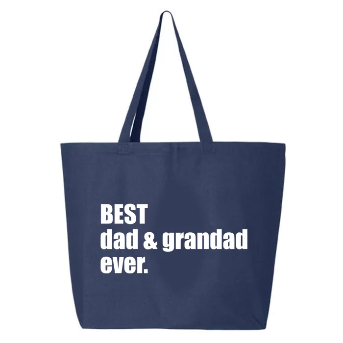 Best Dad And Grandad Ever Gift Fathers Day Funny Gift 25L Jumbo Tote