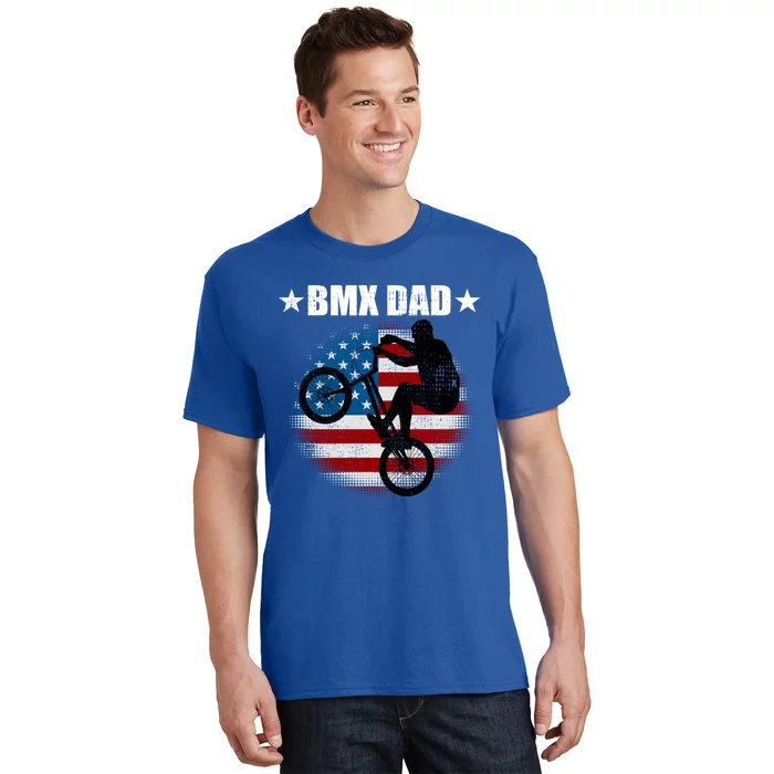 Bmx Dad American Flag Vintage Great Gift T-Shirt