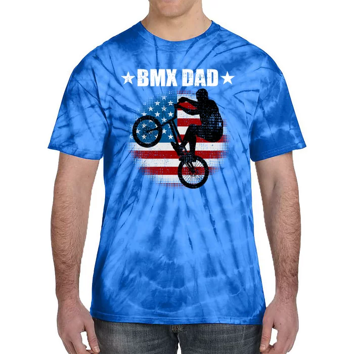 Bmx Dad American Flag Vintage Great Gift Tie-Dye T-Shirt