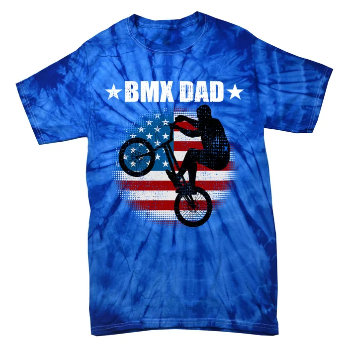 Bmx Dad American Flag Vintage Great Gift Tie-Dye T-Shirt