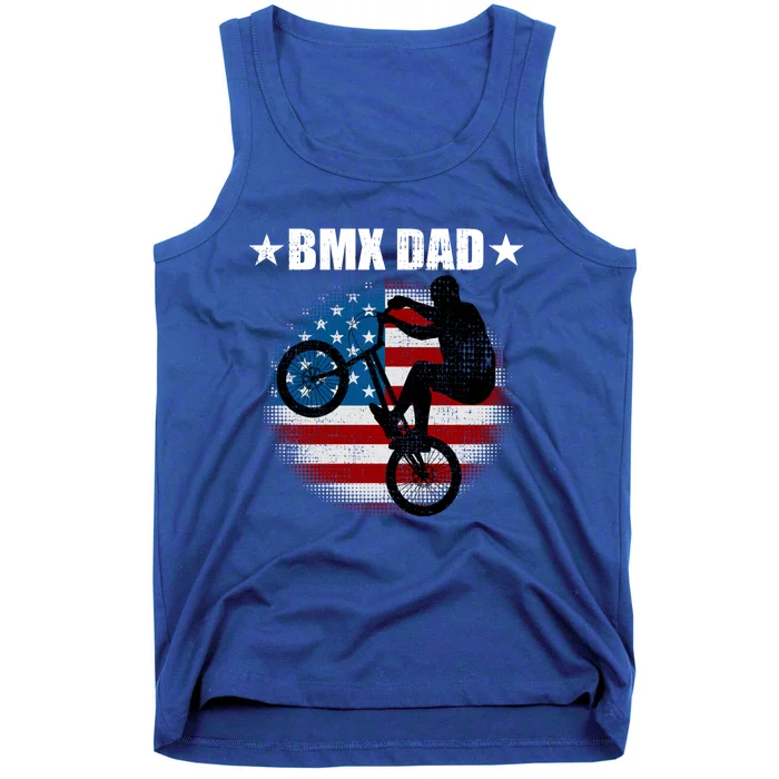 Bmx Dad American Flag Vintage Great Gift Tank Top