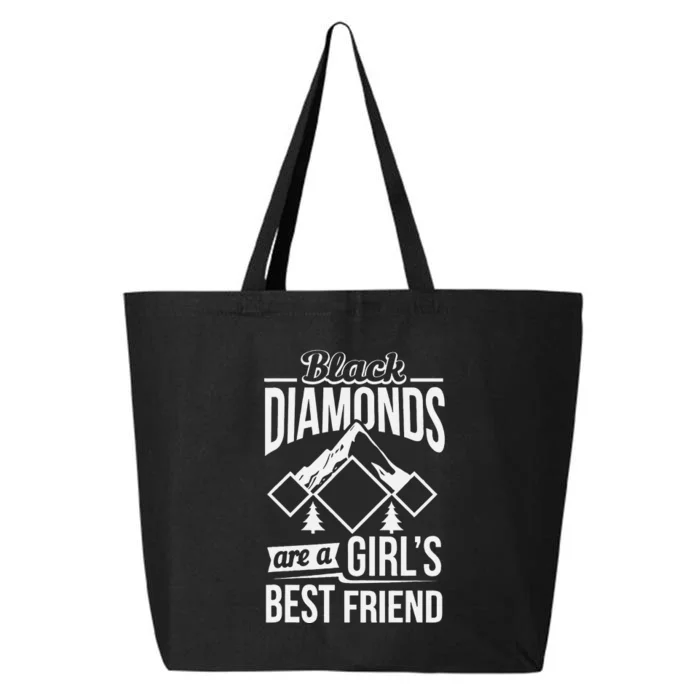 Black Diamonds Are A Best Friend Ski Snowboard 25L Jumbo Tote