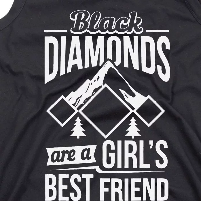 Black Diamonds Are A Best Friend Ski Snowboard Tank Top