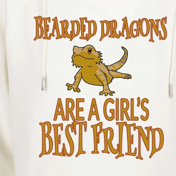 Bearded Dragons Are Best Friend Womens Funnel Neck Pullover Hood