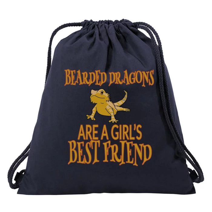 Bearded Dragons Are Best Friend Drawstring Bag