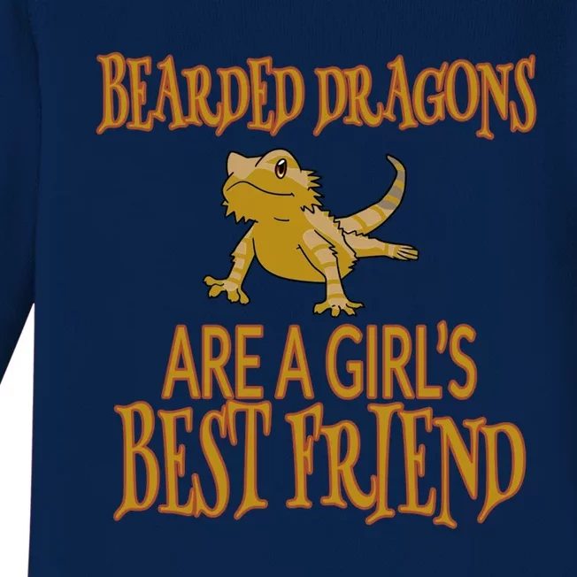 Bearded Dragons Are Best Friend Baby Long Sleeve Bodysuit