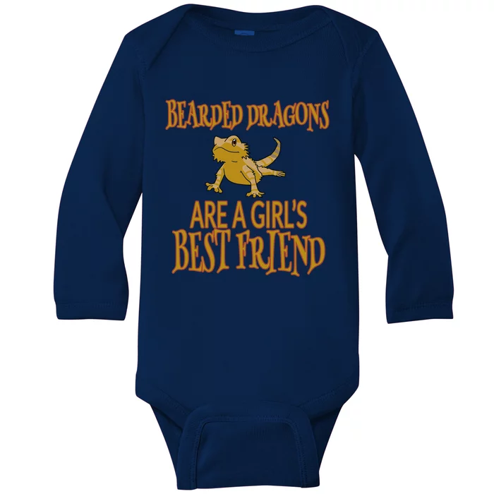 Bearded Dragons Are Best Friend Baby Long Sleeve Bodysuit