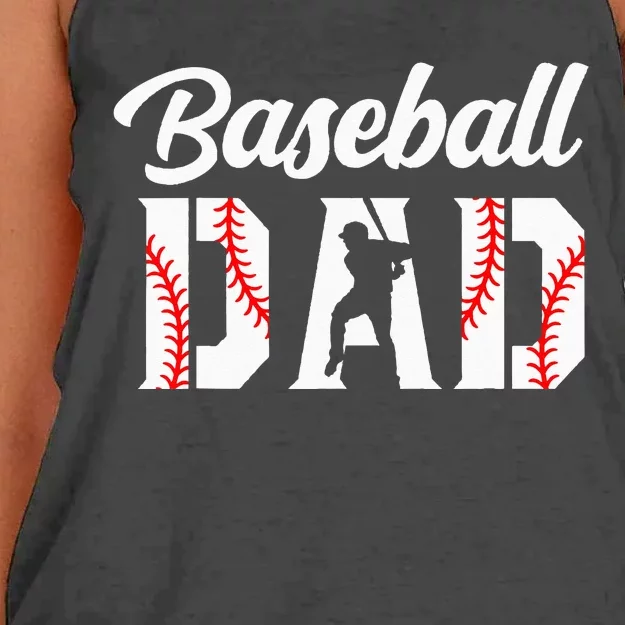 Baseball Dad Apparel Dad Baseball Women's Knotted Racerback Tank