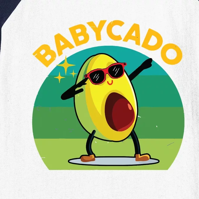 Babycado Dabbing Avocado Cute Baby Boy Mexican Baseball Sleeve Shirt