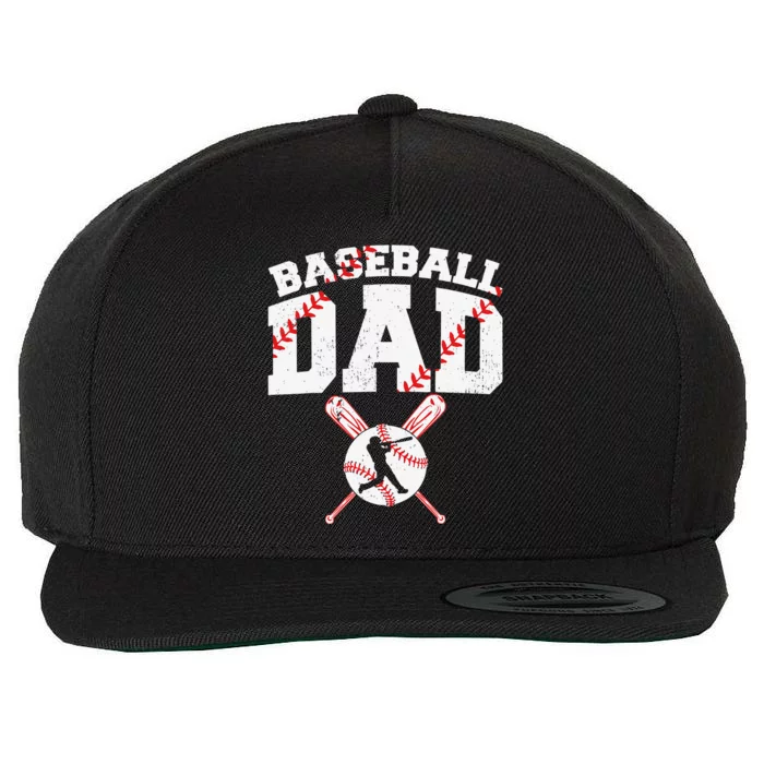 Baseball Dad Apparel Dad Baseball Father's Day Wool Snapback Cap