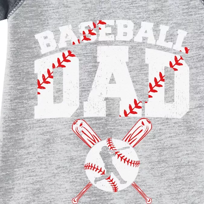 Baseball Dad Apparel Dad Baseball Father's Day Infant Baby Jersey Bodysuit