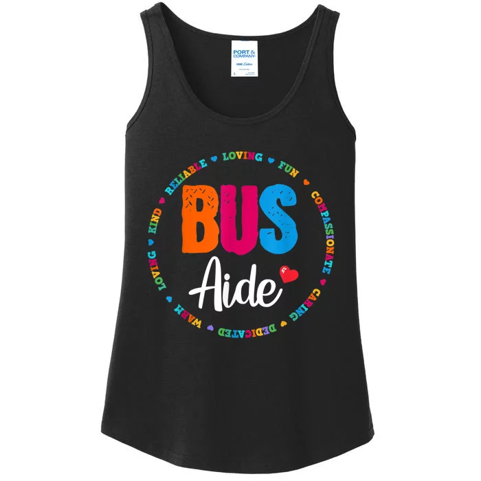 Bus Driver Aide Matching Group Squad Back To School Ladies Essential Tank