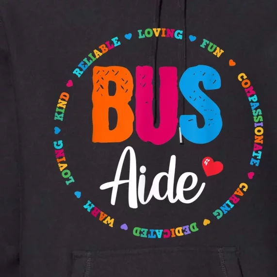 Bus Driver Aide Matching Group Squad Back To School Premium Hoodie