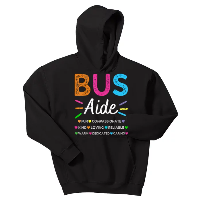 Bus Driver Aide Back To School Matching Group Squad Kids Hoodie