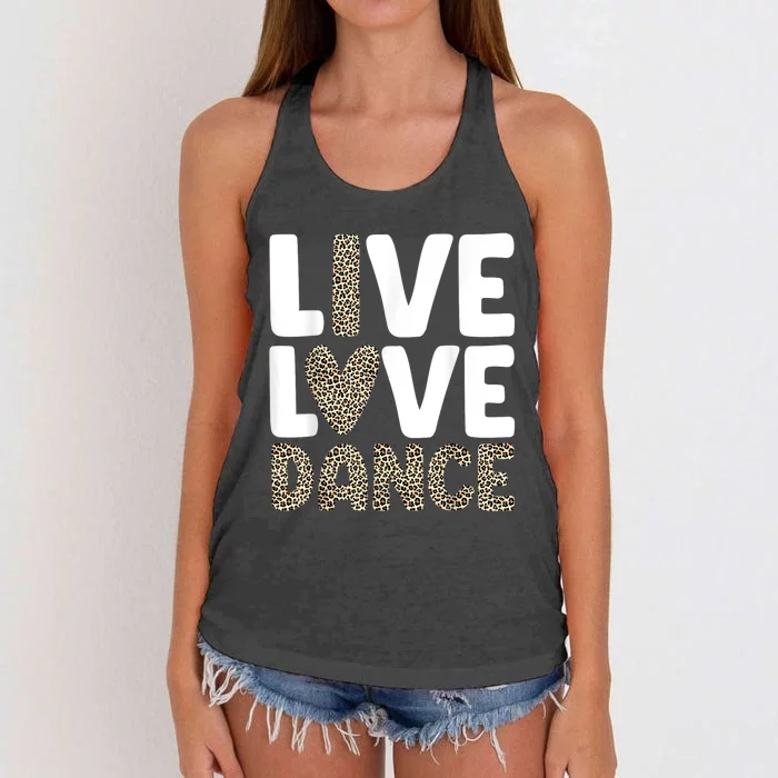 Best Dance Art For Dancing Dance Lover Women's Knotted Racerback Tank