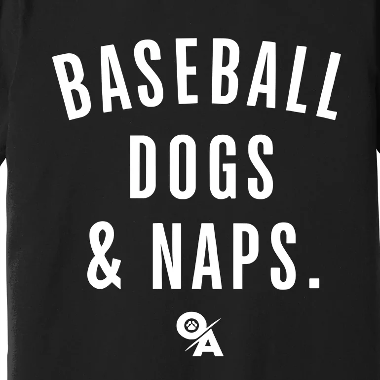 Baseball Dogs And Naps Premium T-Shirt