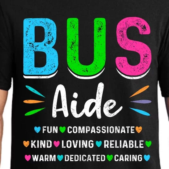 Bus Driver Aide Back To School Matching Group Squad Pajama Set