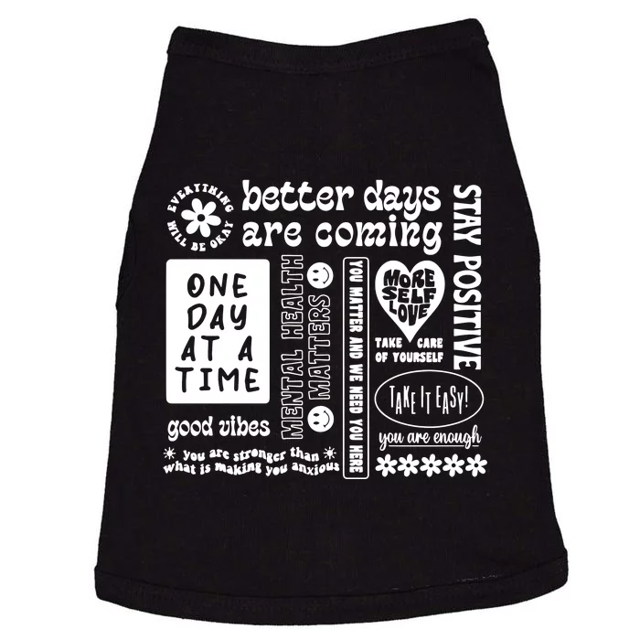 Better Days Are Coming Positive Affirmations Doggie Tank