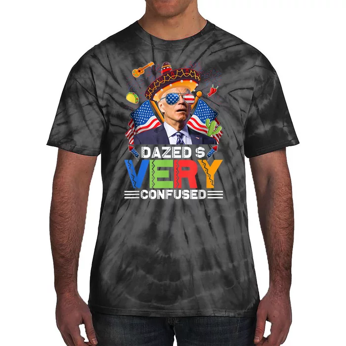 Biden Dazed And Very Confused Funny Anti Biden 4th Of July Tie-Dye T-Shirt