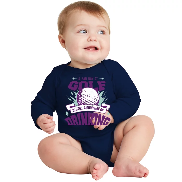 Bad Day At Golf Funny Baby Long Sleeve Bodysuit