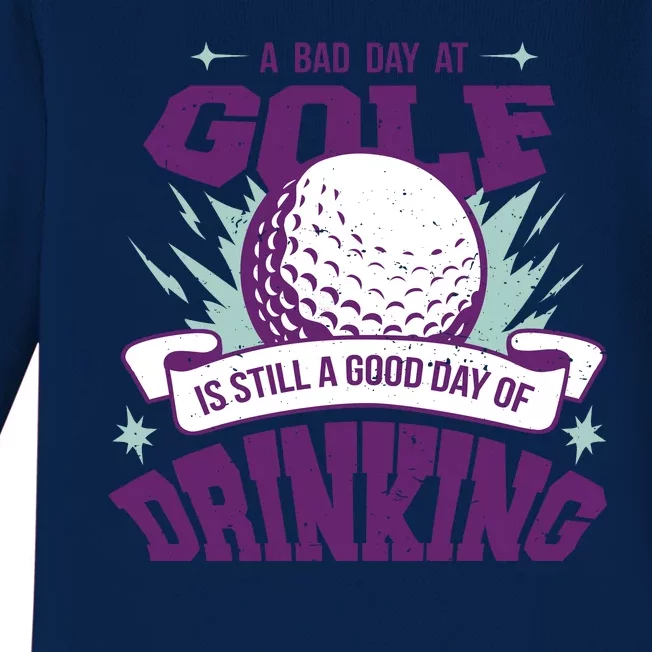 Bad Day At Golf Funny Baby Long Sleeve Bodysuit