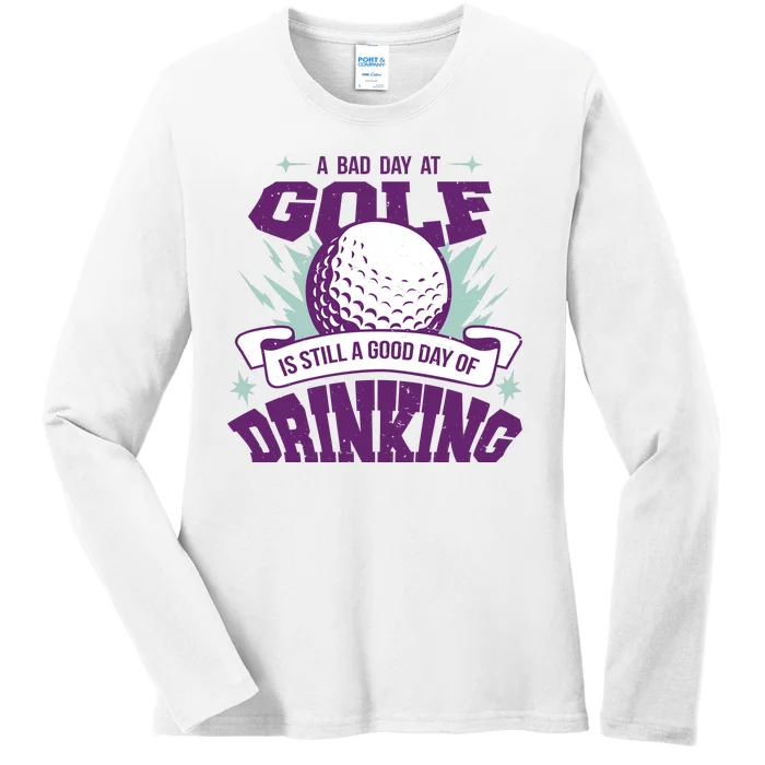 Bad Day At Golf Funny Ladies Long Sleeve Shirt