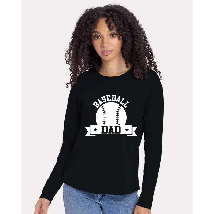 Baseball Dad Baseball Meaningful Gift Womens Cotton Relaxed Long Sleeve T-Shirt