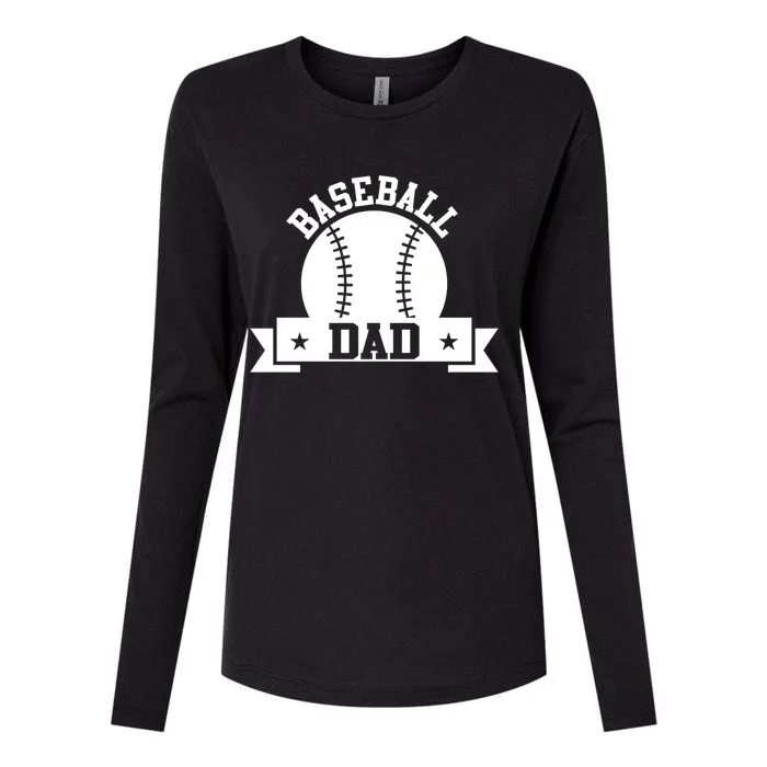 Baseball Dad Baseball Meaningful Gift Womens Cotton Relaxed Long Sleeve T-Shirt