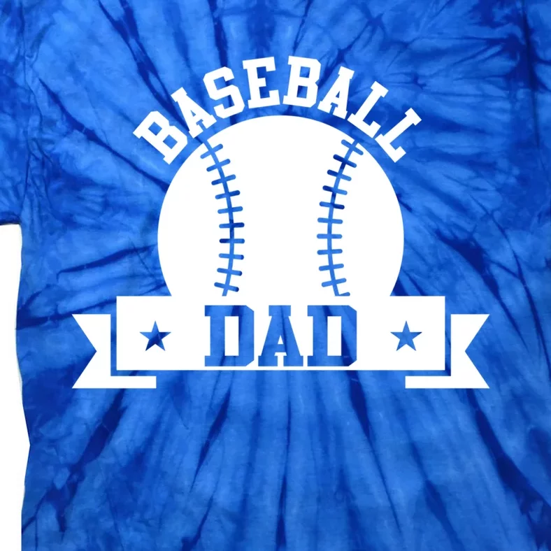 Baseball Dad Baseball Meaningful Gift Tie-Dye T-Shirt