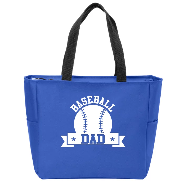 Baseball Dad Baseball Meaningful Gift Zip Tote Bag