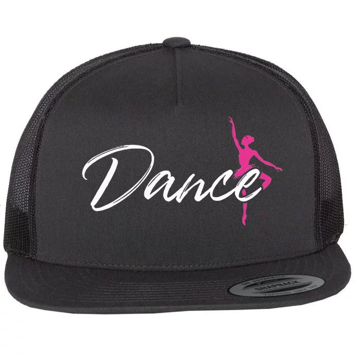 Ballet Dancer Ballerina Dance Gifts Flat Bill Trucker Hat