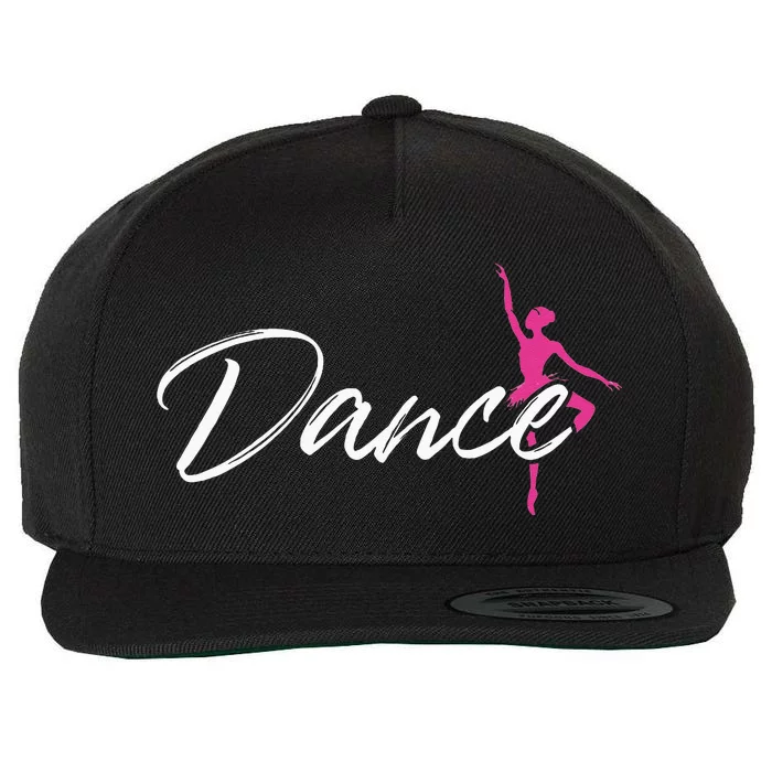 Ballet Dancer Ballerina Dance Gifts Wool Snapback Cap