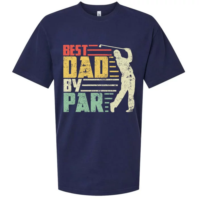 Best Dad By Par Funny Golf Pun Fathers Day Birthday Gift Sueded Cloud Jersey T-Shirt