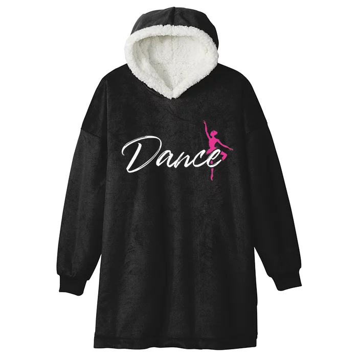 Ballet Dancer Ballerina Dance Gifts Hooded Wearable Blanket