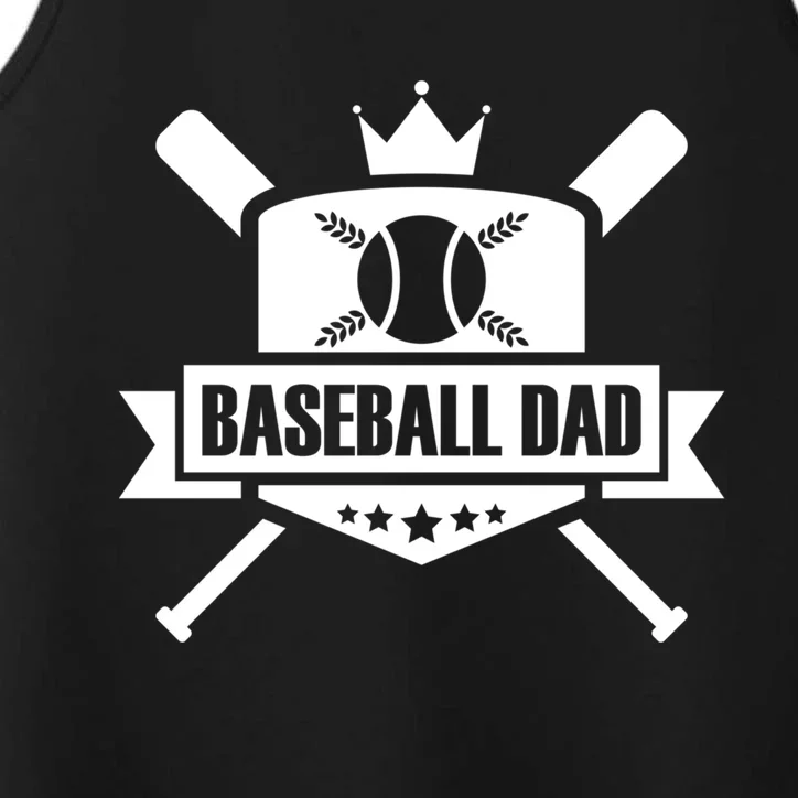 Baseball Dad Baseball Gift Performance Tank