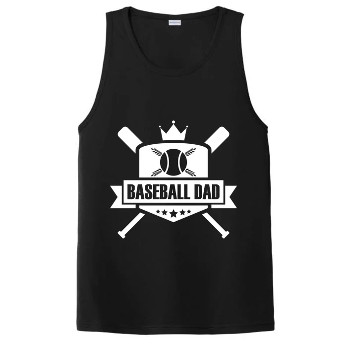 Baseball Dad Baseball Gift Performance Tank