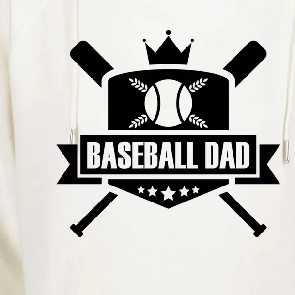 Baseball Dad Baseball Gift Womens Funnel Neck Pullover Hood