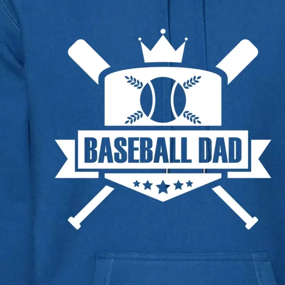 Baseball Dad Baseball Gift Premium Hoodie