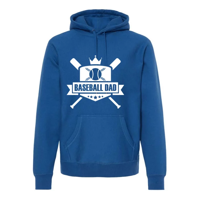 Baseball Dad Baseball Gift Premium Hoodie