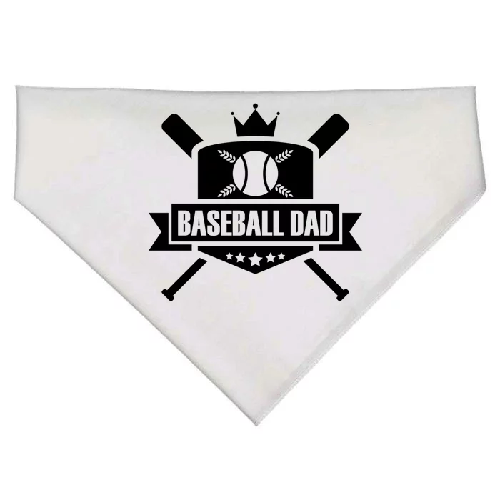 Baseball Dad Baseball Gift USA-Made Doggie Bandana